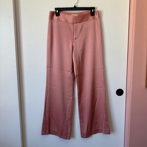 Alice + Olivia - Pink Satin Trousers